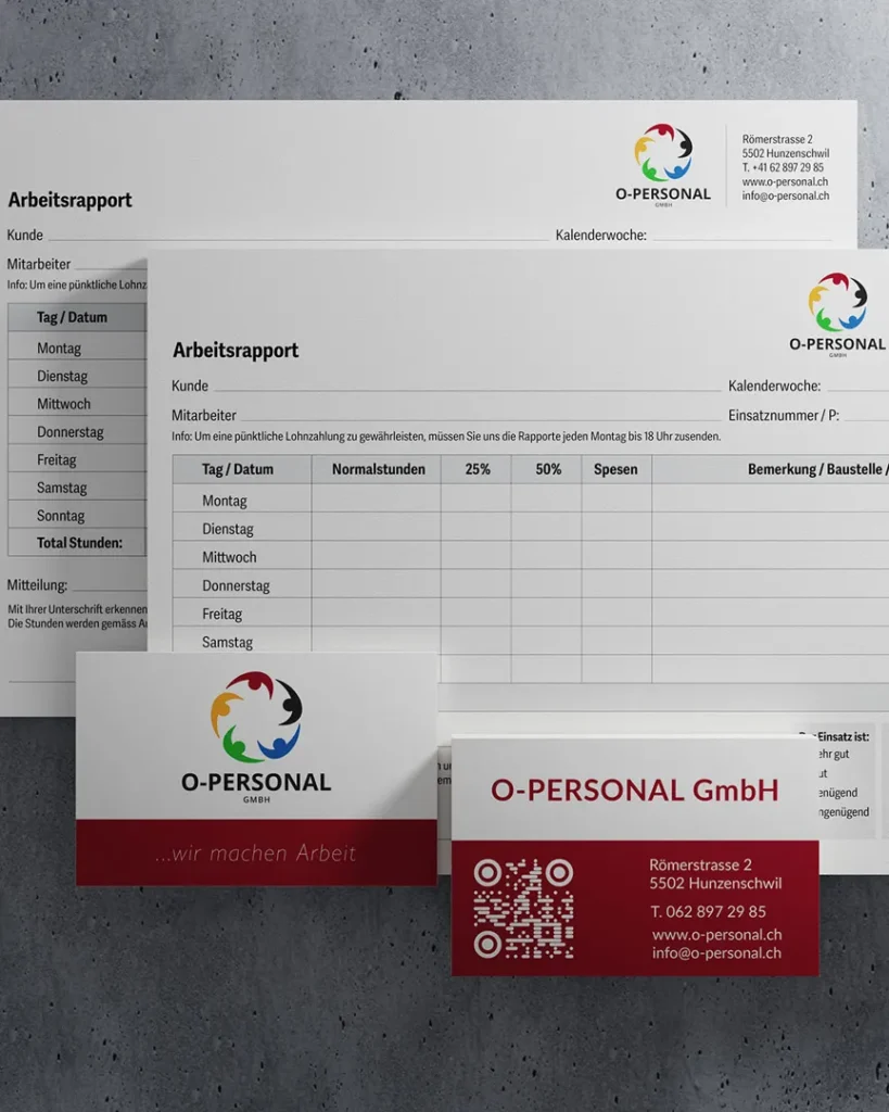 O-Personal Visitenkarten
