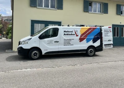 Malerei Aebischer Farzeugbeschriftung
