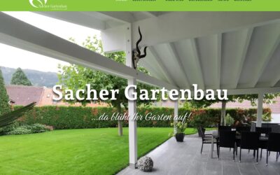 Webseite Sacher Gartenbau 🌿