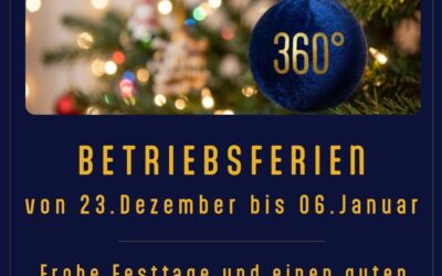 Betriebsferien bis 6. Januar